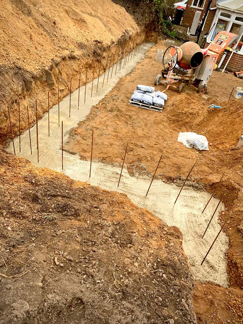 Groundworks & Footings project in Somerset by JB Outdoor Services